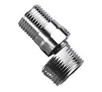 Adjustable Shower Faucet Angle Adapter Curved Angled Stainless Steel Faucet Foot, Sturdy Showering Component, Easy to Clean, Easy to Store, 1.93x0.95 inches, For Bathroom Use