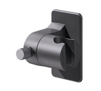 Adjustable Shower Head Holder, Wall Mount Bracket, Handheld Showerhead, Instant Angle Lock, ABS Material, Versatile, No Drilling Bathroom Installation and Mounting Kits for RV, 5.3x6.5x9cm