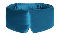 Adjustable Silk Sleep Mask For Side Sleeper,Eye Sleeping For Women Men Pure Mulberry, Cover(Blue)