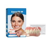 Adjustable Snap On Dentures, Dientes Cosméticos Flexibles, Dentaduras Postizas Temporales Dientes Falsos, Ajuste Cómodo, Tono Natural, Ocultar Imperfecciones Dentales, Diseño Unisex