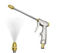 Adjustable Spray Nozzle, Powerful Hose Sprayer Head, Multi Mode Water Control Trigger, Strong Pressure Cleaning Tool, Compact Metal Sprinkler System, Outdoor Car Wash Use