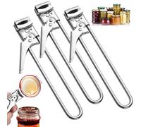 Adjustable Stainless Steel Jar Opener, Can Opener for Weak Hands, Adjustable According to the Size of the Lid (3PCS)