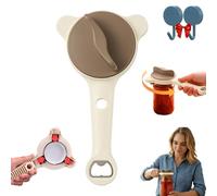 Adjustable Stainless Steel Jar Opener, Jar Opener for Weak Hands with Bottle Cap Opener, Multifunctional Lid Gripper & Bottle Opener for Jars Cans Wine Bottles, Home Kitchen Helper (1PC)