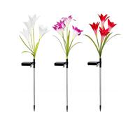 Adjustable Stems Solar Lights: Outdoor Decor with Winter Lighting Capabilities, Ideal for Patio, Grave, And Yard Decoration