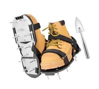 Adjustable Straps Garden Footwear For Soil Ventilation Includes Metal Shovel For Efficient Yard Care Lawn Aerator Shoes Metal Soil Aerator Footwear