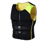 Adjustable Surfing Vest for Adults Youth Men Women, Swimming Surfing Vest with Belts Buoyancy Aid for Kayaking Water Sports Boating Fishing Safety Gear Canoeing Rafting(Yellow,M)