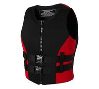 Adjustable Swimming Vest for Adults Men Women, Neoprene Flotation Vest Secure Fit, Buoyancy Aid Swim for Kayaking Boating Fishing Swimming Paddle Boarding Water Sports Safety(Red,L)