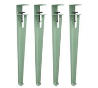 Adjustable Table Clamp Leg,No Punching F Shape Coffee Table Legs,Detachable Coffee/Dining/Workbench/Bar Legs with Floor Protectors, Easy Install,Green,71cm(28in)