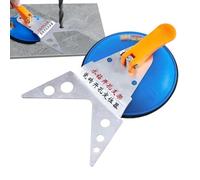 Adjustable Tile Hole Locator, Tile Positioning Fixer with Vacuum Base 7.28x4.72x1.97 inches, Precision Suction Cup Tool for Ceramic Porcelain Glass, Accurate Drilling and Placement