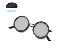 Adjustable Tint Sunglasses with ND Filter Lenses,Retro 1-9 Gears Polarized Glasses,Round Eyewear for Fishing Surfing