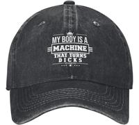 Adjustable Trucker Gorra Mi Cuerpo es una máquina de pollas Que se convierten en pollas chupadas Casual Hats Deportivo Gorras Hip Hop para Pesca Verano Deportes