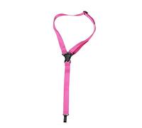 Adjustable Ukulele Strap | Nylon Snap Fit Lanyard for Ukelele/Guitar | Lightweight & Portable Travel Accessory | 71-93cm Length, Black & Pink (Rosa)