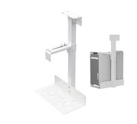 Adjustable Under Desk PC Mount, CPU Desktop Computer Holder, Heavy Duty Wall-Mountable PC Mount with Flexible Height and Width, Sturdy Alloy Materials, Usable