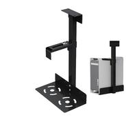 Adjustable Under Desk Pc Mount, CPU Desktop Computer Holder, Heavy Duty Wall-Mountable Pc Under Desks Mounts, Flexible Height and Width, Space-Saving Stand for Office