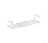 Adjustable Under Shelf Basket 38-70cm Carbon Steel(White) | Extends 38-70cm, fits most cabinets, sturdy carbon steel, no tools needed, black or white finish