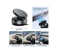 Adjustable Vacuum Magnetic Phone Mount - Universal for Cars/Gym/Mirrors/Smooth Surfaces, Sturdy Portable, Black Friday Deal: Ideal Holiday