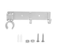 Adjustable Wall Mounted Shower Head Holder, Handheld Showerhead Bracket Bath Accessories Storage Organizer with Hook for Bathroom