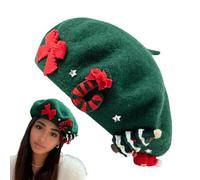 Adjustable Women’s Beret Hat Winter Fashion - Holiday Cap | Stylish Soft Felt Headwear for Girlfriends Teens Ladies Outdoor Travel Photography Commuting College Events Seasonal Outfit Addition