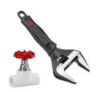 Adjustable Wrench - Large Crescent Spanner, 8-12", #45 Steel, Sink/Plumbing
