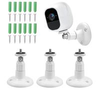Adjustment Wandhalterung Kompatibel, Soporte Camara Vigilancia, Soporte de Cámara para Cámara Exterior, 360 Grados Soporte de Pared Cámara, Soportes de Montaje de cámara de Anillo para Arlo Pro