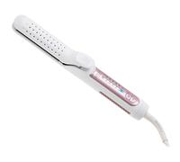 Adler 2 en 1 Plancha de Pelo Profesional con Flujo de Aire AD 2326, Ajuste de Temperatura, Calentamiento rápido, Tecnología 360 Airflow, Placas flotantes de Recubrimiento cerámico, Blanco y Rosa