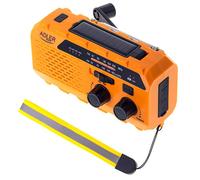 Adler AD 1197 Radio Solar Portátil con Linterna Naranja