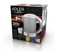 Adler ad-1268 hervidor de agua 0,6 litros con dos tazas y 2 cucharas
