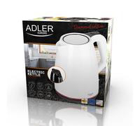 Adler ad-1277 hervidor de agua eléctrico, 1,7l, 2200w, protección po