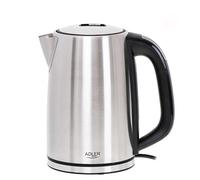 ADLER AD 1340 - Hervidor de agua con pantalla LCD (1,7 L, con control de temperatura), color plateado