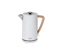 Adler ad 1347w tetera eléctrica 1,5 l 2200 w blanco, madera