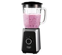 Adler AD-4076 Batidora Americana de Vaso cristal 1,5 litros, 2 velocidades, cuchillas acero inoxidable, 1000W