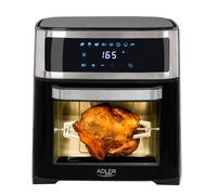 Adler AD 6309 Mini Oven 13 L, 2500 W, Heißluftfritteuse mit LCD-Anzeige, Minibackofen mit 8 Programmen, Backofen für fettfreie Zubereitung 8 in 1