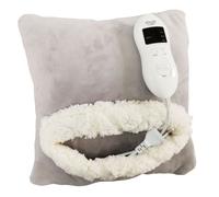 ADLER AD 7412 Cojín Térmico, Almohadilla Eléctrica Térmica para Cervicales, Cuello, Espalda, Lumbar, 8 Niveles de Temperatura, Temporizador, Cojín Eléctrico de Calor, Funda Lavable, Gris, 80W