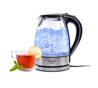 Adler ad-1225 hervidor de agua eléctrico cristal 1,7 litros, recipien