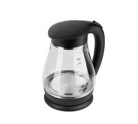 Adler AD1274B Hervidor de Agua Eléctrico de Cristal 1,7 Litros, Vidrio sin BPA, Retroiluminado, Apagado Automático, Inalámbrico 360º sin Cable, 2200W