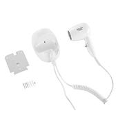 Adler AD2252 Secador de Pelo con soporte pared compacto, cable en espiral 1,6m, ideal hotel, 1600W