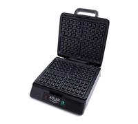 Adler AD3036 - Gofrera eléctrica profesional máquina hacer 4 gofres belgas, placa antiadherente, 1500W