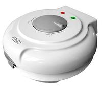 ADLER AD3038 Maquina para Barquillos, Diámetro 18 cm Placas Antiadherentes, Regulador de Temperatura, Conos para Helado, Wafer Maker Blanco, 1500W