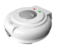 ADLER AD3038 Maquina para Barquillos, Diámetro 18 cm Placas Antiadherentes, Regulador de Temperatura, Conos para Helado, Wafer Maker Blanco, 1500W