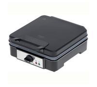 ADLER AD3049 Gofrera Profesional para 4 Gofres Belgas Gruesos, Placas Antiadherentes, Regulador de Temperatura, Waffle Maker Negro, 1800W