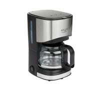 ADLER AD4407 Cafetera Eléctrica de Goteo Automática, Bloqueo de Goteo, Máquina Café de Filtro Capacidad 6 Tazas, 0,7 Litros, Función Mantenedora Calor, 550 W, Negro/Inox