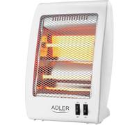 Adler AD7709 Estufa eléctrica de cuarzo portátil, radiador halógeno, 2 niveles temperatura, sistema seguridad, 400/800W