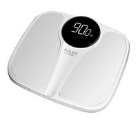 Adler Ad8172w Báscula De Baño Digital, Alta Precisión 180kg, Pantalla Led Apagado Automático, Antide