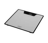 Adler ad8174s báscula de baño digital alta precisión 180kg, pantalla led apagado automático, vidrio templado, , plata
