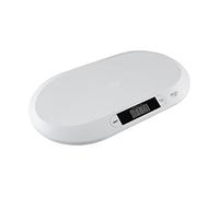 Adler Báscula Bebé Digital hasta 20 Kg, Peso Electrónico con Pantalla LCD, Función Hold Pesa con Precisión Aunque Haya Movimiento, Función Tara, Ideal Control Peso Recién Nacidos