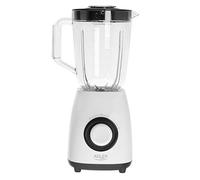 Adler Batidora de Vaso AD 4085 Blanco Negro 1000 W 1,5 L