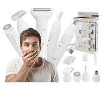 ADLER Camry - Juego de recortadora multifunción (hoja de acero inoxidable, 37 mm, carga USB)