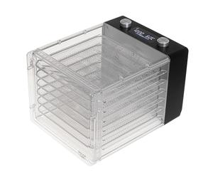 Adler Deshidratador de Alimentos Digital AD 6660, 6 Bandejas de Malla, Ventilador de Circulación, Pantalla LCD, Control de Temperatura y Tiempo