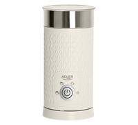 Adler - Espumador eléctrico de leche (300 ml, 4 funciones, para capuchino y latte, para espuma de leche cremosa, sin cable)
