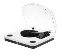 Adler Europe AD 1914 Tocadiscos Blanco Bluetooth 5.4 Grabación USB 3 Velocidades Transmisión por Correa Altavoces Salida RCA Diseño Retro Pastilla Cerámica